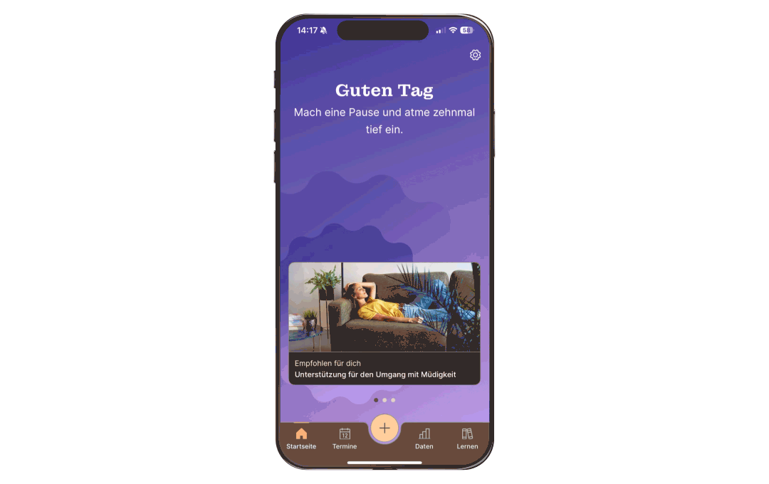 Animation, die Achtsamkeitsübungen zeigt