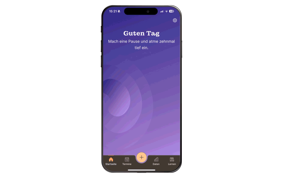 Animation, die Überblick zu Gesundheitsdaten zeigt